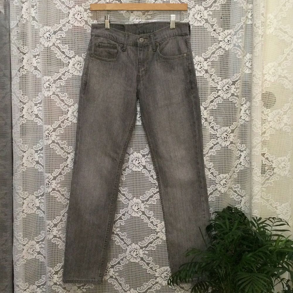 Levi’s Men’s Gray Denim Straight Leg Jeans Size 28/30